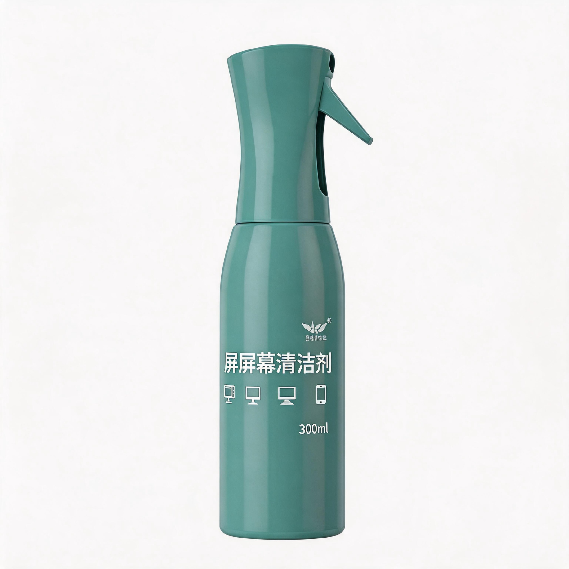 jimeng-2026-09-24-4135-@图片1 青绿色触屏屏幕清洁剂纯电商白底图，纯白背景RGB(255,255,25.png