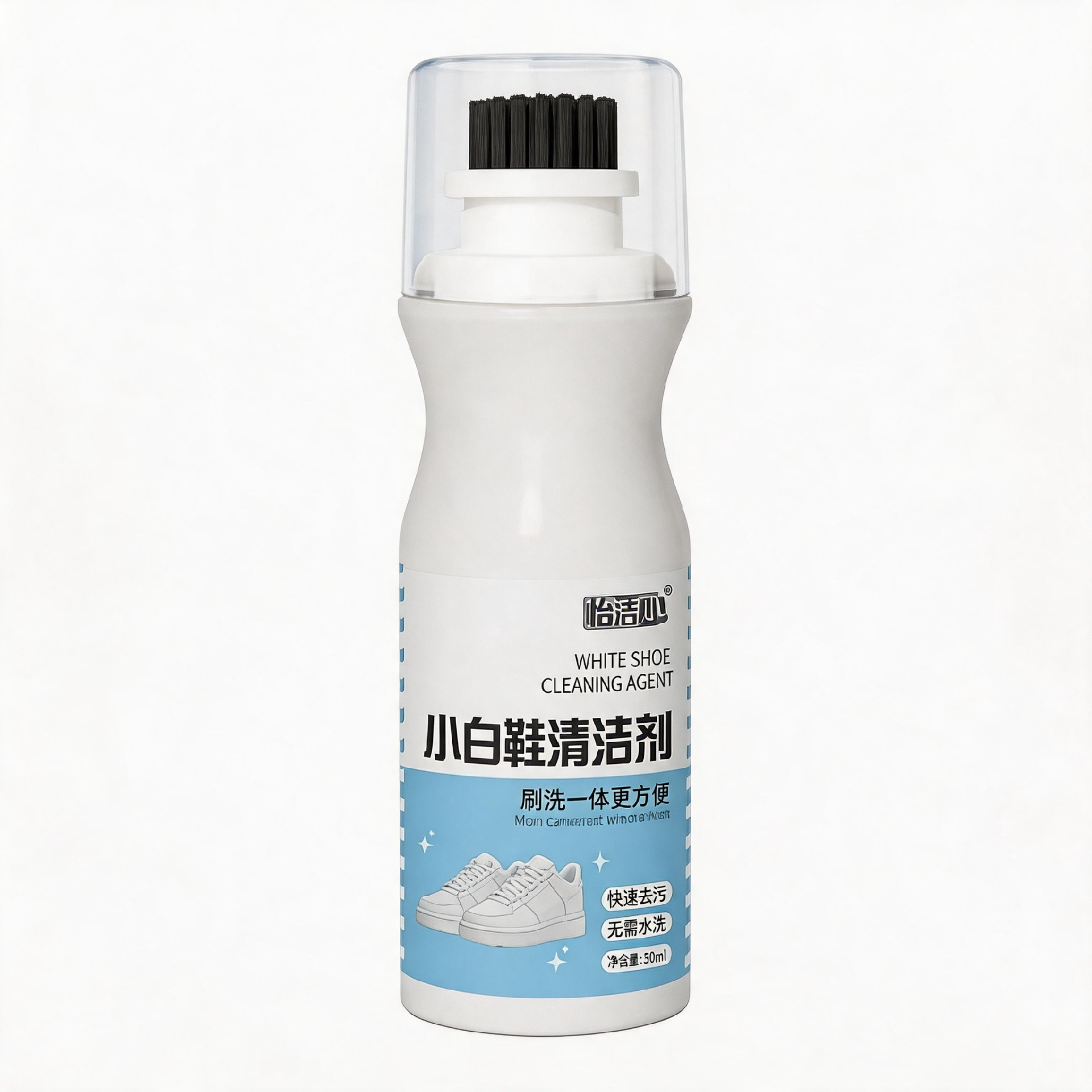 小白鞋清洁剂｜自带刷头免水洗去污